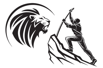 the person with a sword