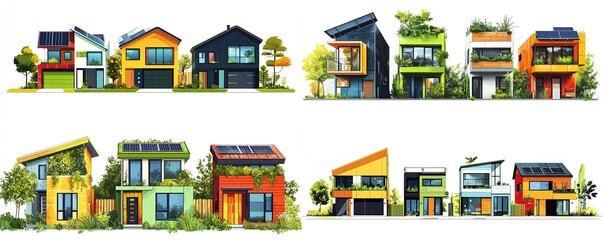 Modern Eco Friendly Homes Solar Panel Designs