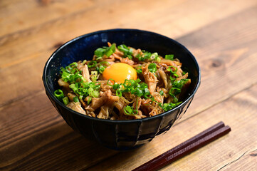 もやしきのこ丼