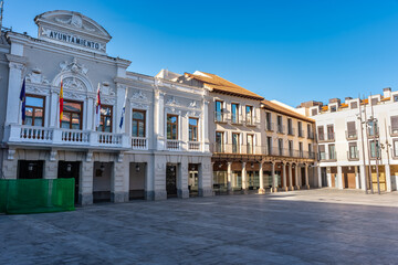 Naklejka premium Guadalajara City Hall in the center of the city, seat of the municipal government, Castilla la Mancha.