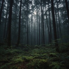 Fototapeta premium Write about a place in the forest where time seems to stand still.