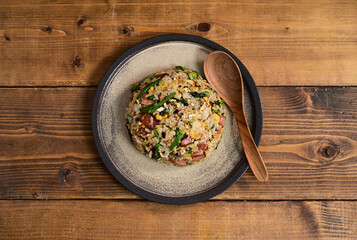 ランチョンミートの焼き飯