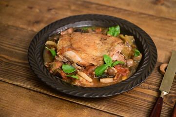 チキンのキムチトマトソース煮