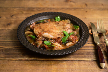 チキンのキムチトマトソース煮