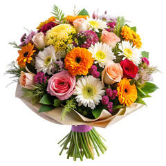 Vibrant Colorful Flower Bouquet Floral Arrangement love gift roses    