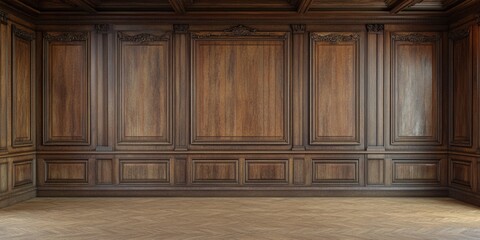 Wood Paneled Room