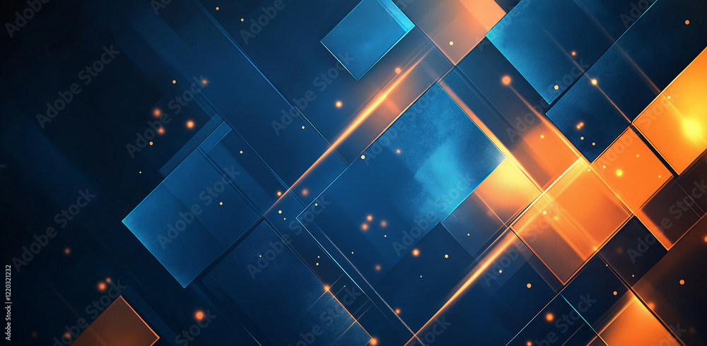 Aufkleber abstract background, mosaic triangle pattern with transparent effects on glowing neon shiny backdrop