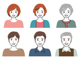 三世代の男女のバストアップ