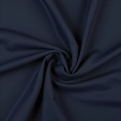 Fototapeta premium Draped dark blue fabric. Smooth, luxurious textile texture. Perfect for fashion, design, and background.