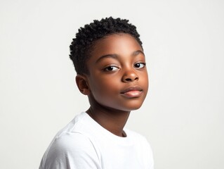 Young Boy with Black Hair