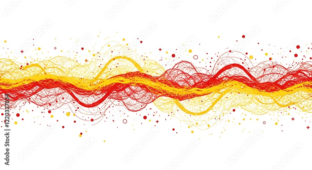 Poster trendy abstract wireframe background. modern science or technology art elements. surface illustratio