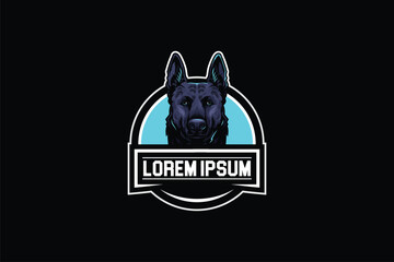 German Shepard cartoon character vector image