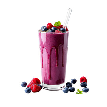 smoothie with blueberries
