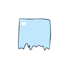 Hand-Drawn Paper Notepad Illustration
