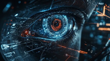 Eye of Futuristic and Innovative Imagery with AI and Technology