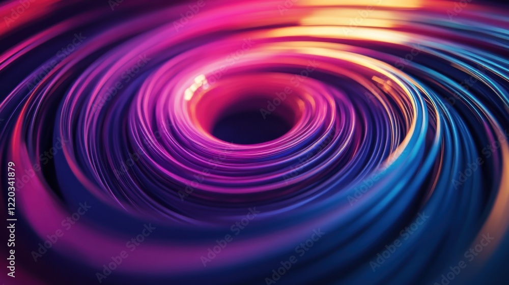 Poster vibrant light trails create a mesmerizing pattern in the dark.
