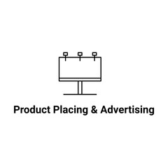 Product Placing and Advertising Icon. Marketing and Branding Illustration for Business Promotion.