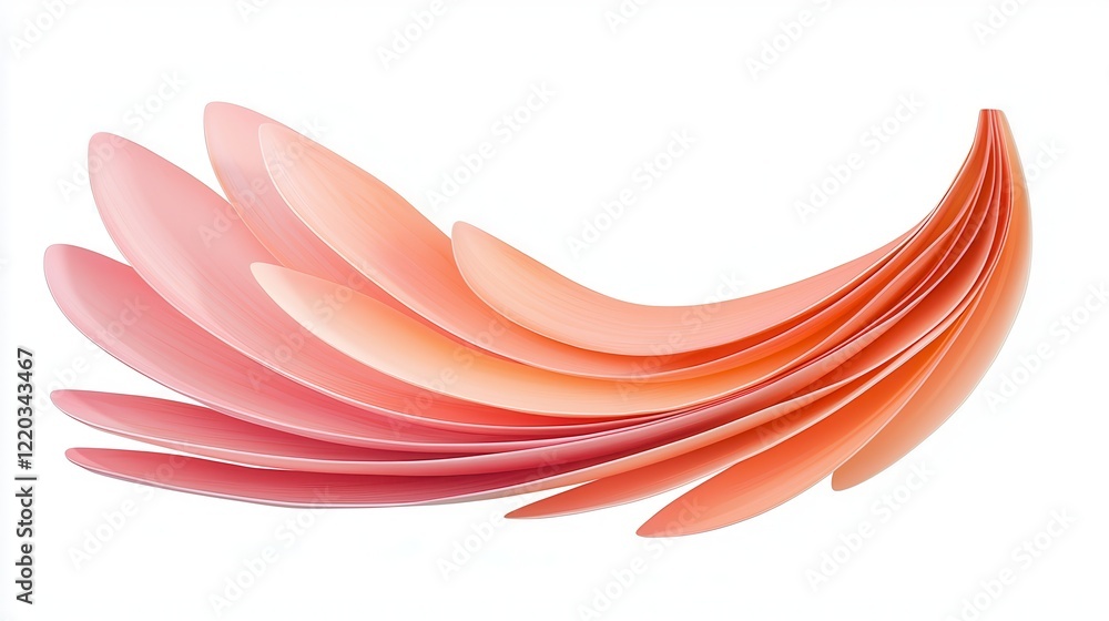 Poster clean energy wind growth concept. colorful abstract shapes arranged in a flowing pattern.