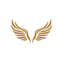 Bird wings illustration logos vector design