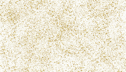 Gold dust particles explosion on transparent background