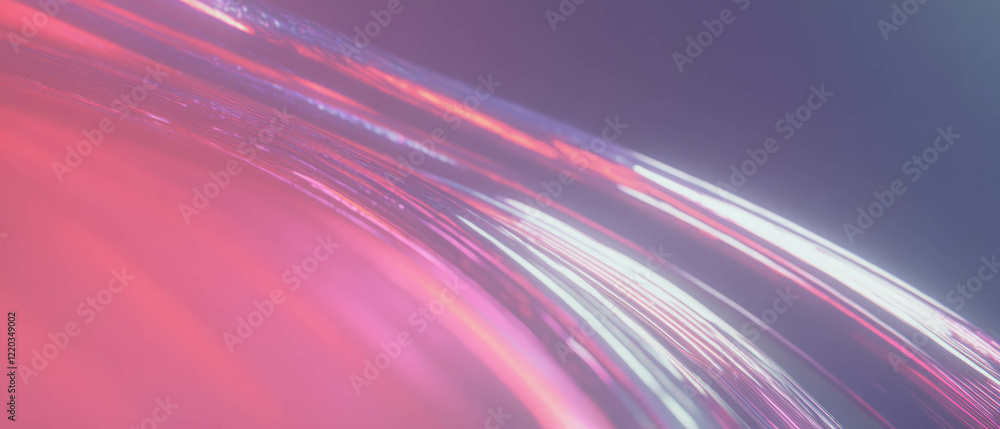 Aufkleber streaks of light create abstract visualization resembling a fast-paced tunnel