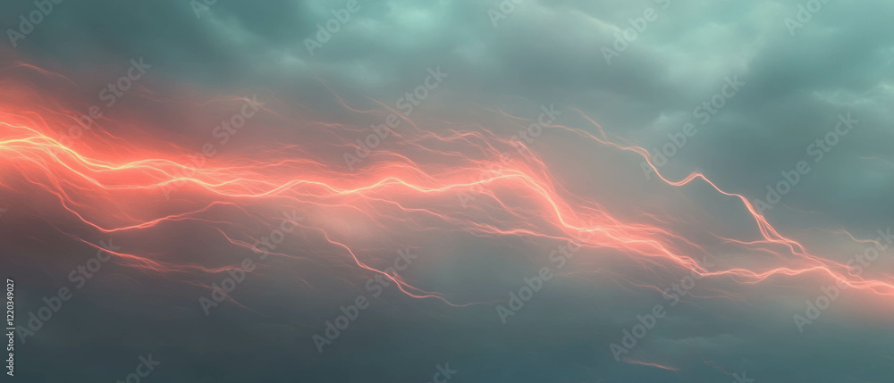 Aufkleber flash experimental design showcasing dynamic light streaks in a realistic atmosphere