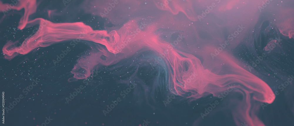 Poster dynamic abstract background of light streaks and particles in motion