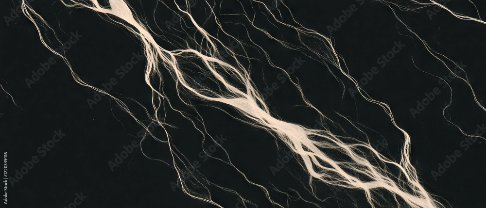 Aufkleber glowing wires create an abstract sense of speed and energy in a dark background