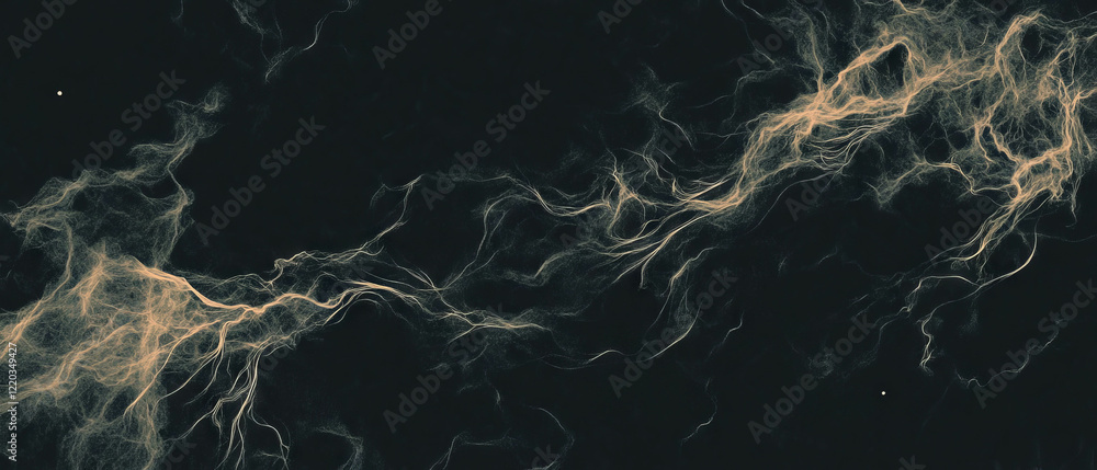 Aufkleber glowing wires create a dynamic energy flow against a dark abstract background