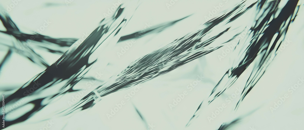 Poster dynamic transformation of abstract wires showcasing speed and fluid movement