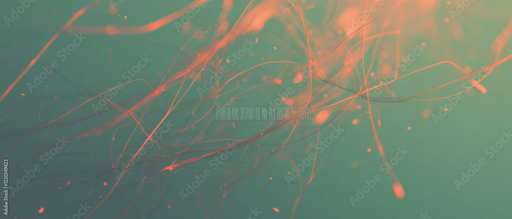 Poster abstract representation of dynamic motion and changing speed in a vibrant background