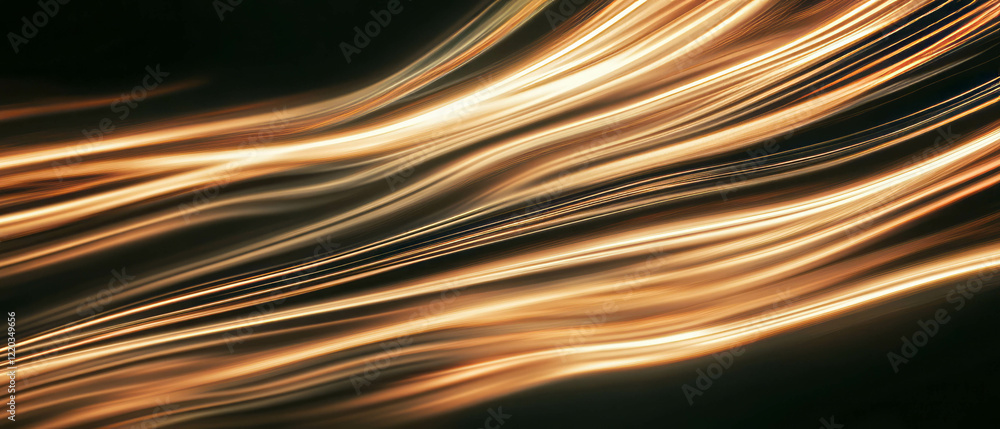 Aufkleber abstract art with distorted streaks of light creating optical effects in a dynamic setting