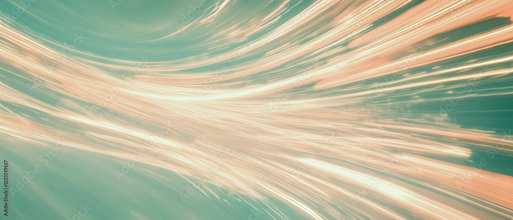 Poster intricate patterns and designs of flowing wires showcasing speed and complexity in motion