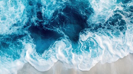 Crystal-clear swimming pool water with detailed wave patterns, perfect for design or decor inspiration