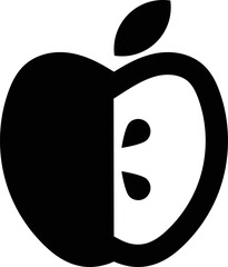 Rounded Filled Apple Icon