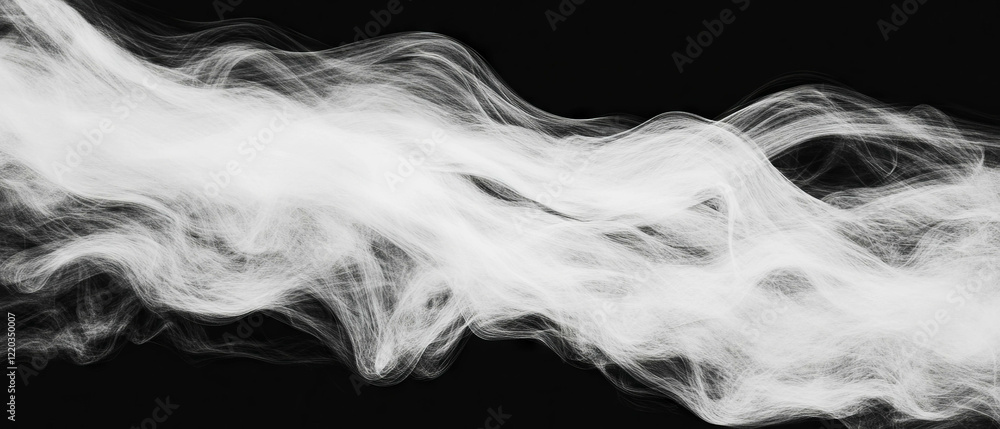 Poster Dynamic trails of smoke creating an atmospheric visual effect in an abstract background design
