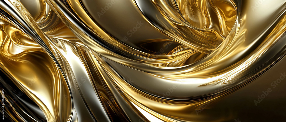 Poster dynamic toruses create an enchanting swirl of movement in a stunning abstract background
