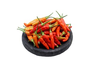 Capsicum frutescens, fresh red cayenne pepper