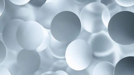 Abstract geometric pattern of overlapping light gray circles creating a modern background