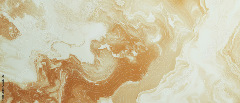 Poster abstract background of 3d data visualizations in earth tones with organic textures