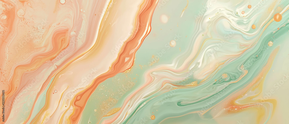Poster abstract data visualization background with earth tones and natural colors for creative projects
