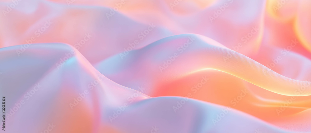 Poster Abstract background showcasing 3D data visualizations with depth and light interplay