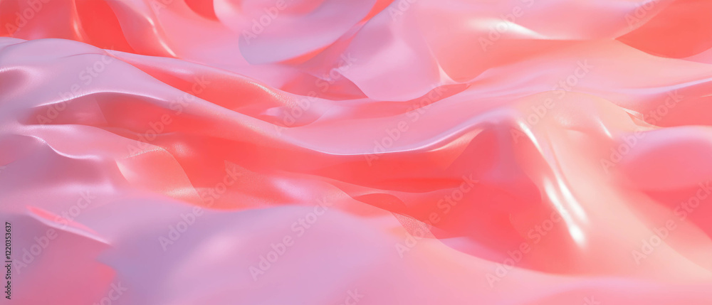 Poster exploring the depth and dimension of abstract data visualizations in vibrant tones
