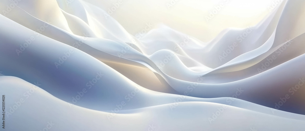 Poster digital waves create an immersive abstract background with central empty space