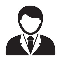 Business Professional Avatar Icons Set in Formal Attire - Vector Graphics