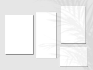 Wedding card set mockups, Menu, invitation table card