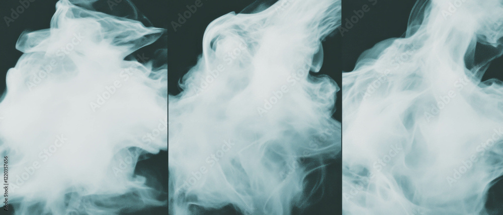 Aufkleber abstract smoke formation featuring fluid motion and dynamic transformations of shape