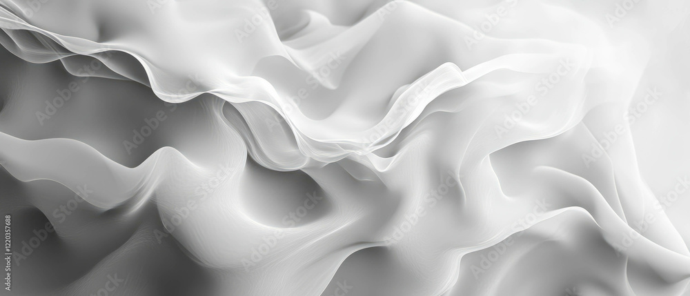 Poster fluid dynamics of smoke creating abstract shapes in a dynamic background