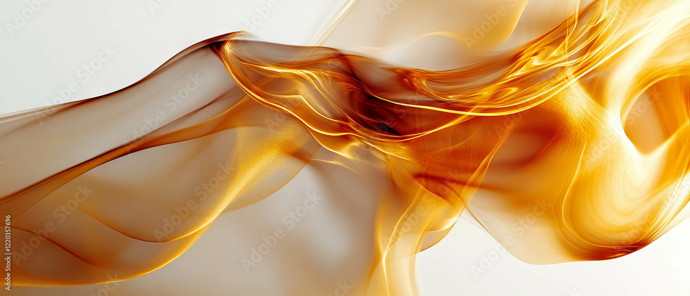Poster dynamic visualization of abstract smoke patterns with modern artistic flair