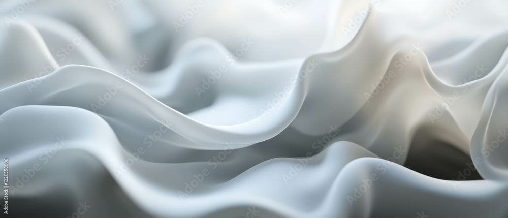 Poster Abstract 3D smoke background with textures and visual depth creating a tactile sensation